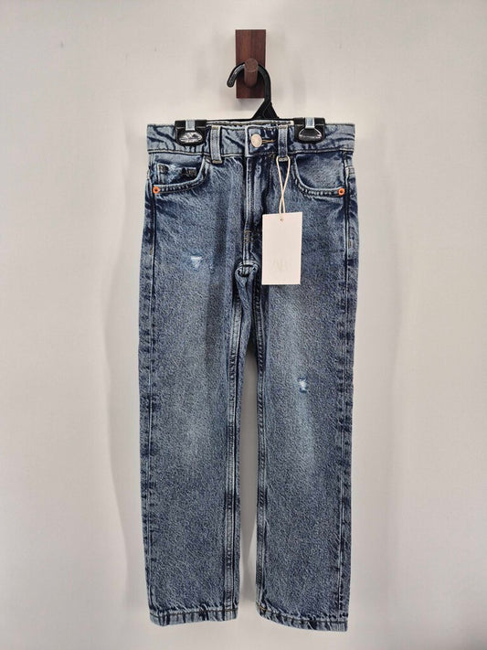 Tags on, denim