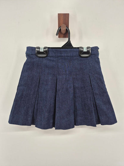 Inverted denim skirt