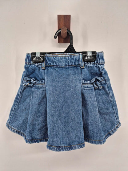 Pocket denim skirt