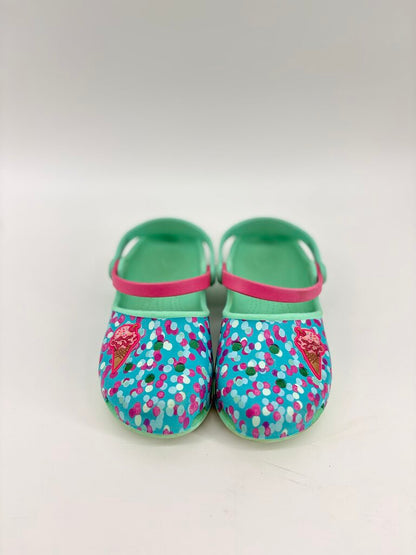 Polkadot ice cream crocs