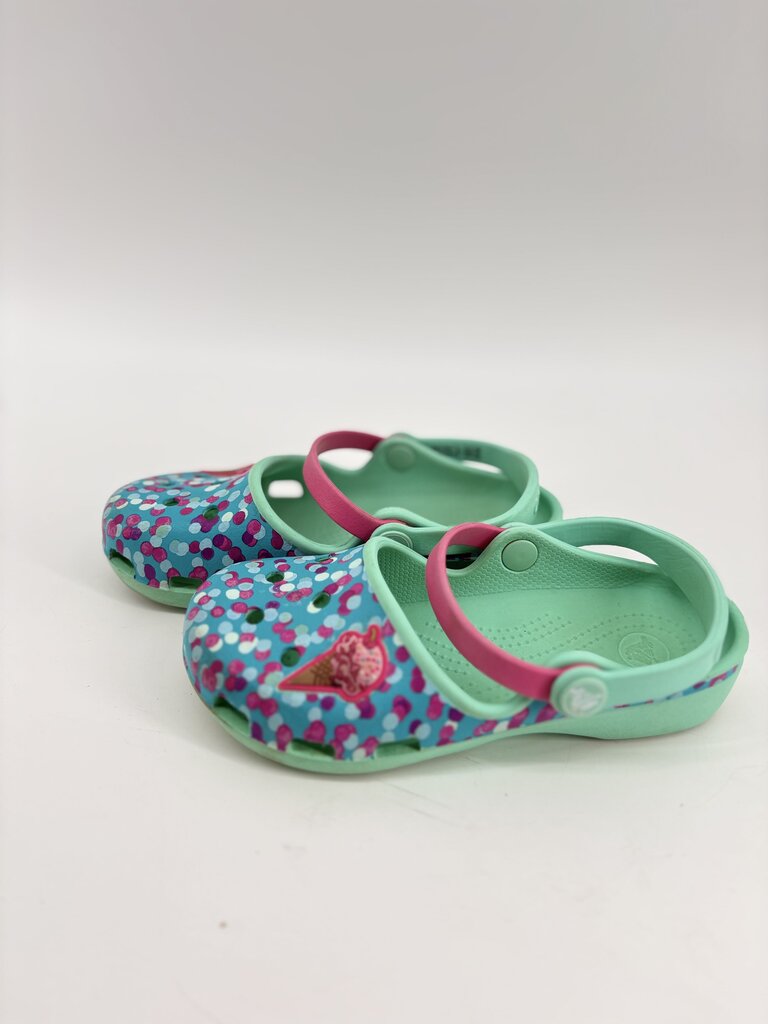 Polkadot ice cream crocs