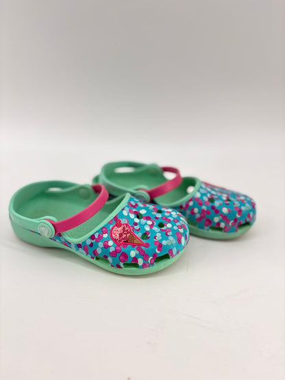 Polkadot ice cream crocs
