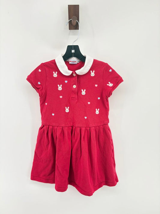 Polo dress, embroidered bunnies, retail $250