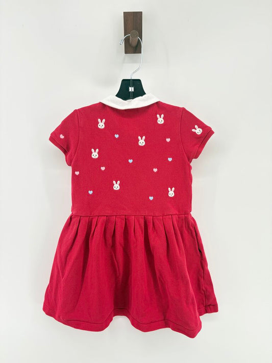 Polo dress, embroidered bunnies, retail $250