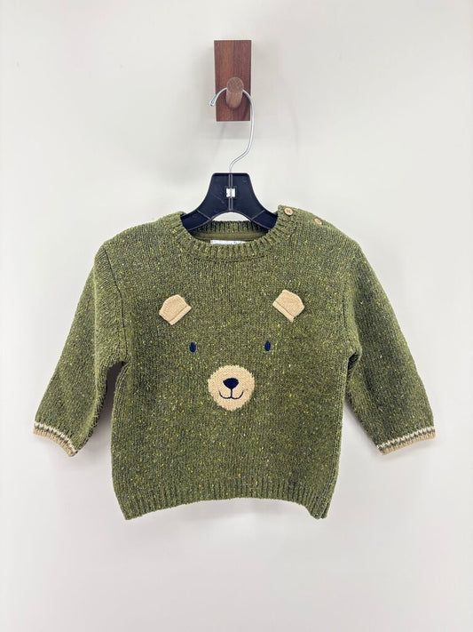 Crew neck bear face sweater