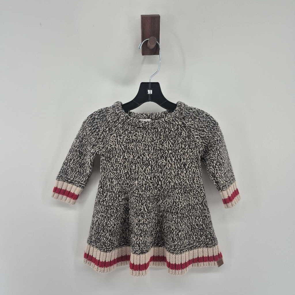 Knitted, crew neck, long sleeve