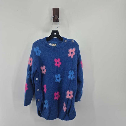 Fuzzy Pink&Blue Flowers