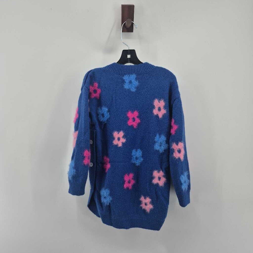 Fuzzy Pink&Blue Flowers