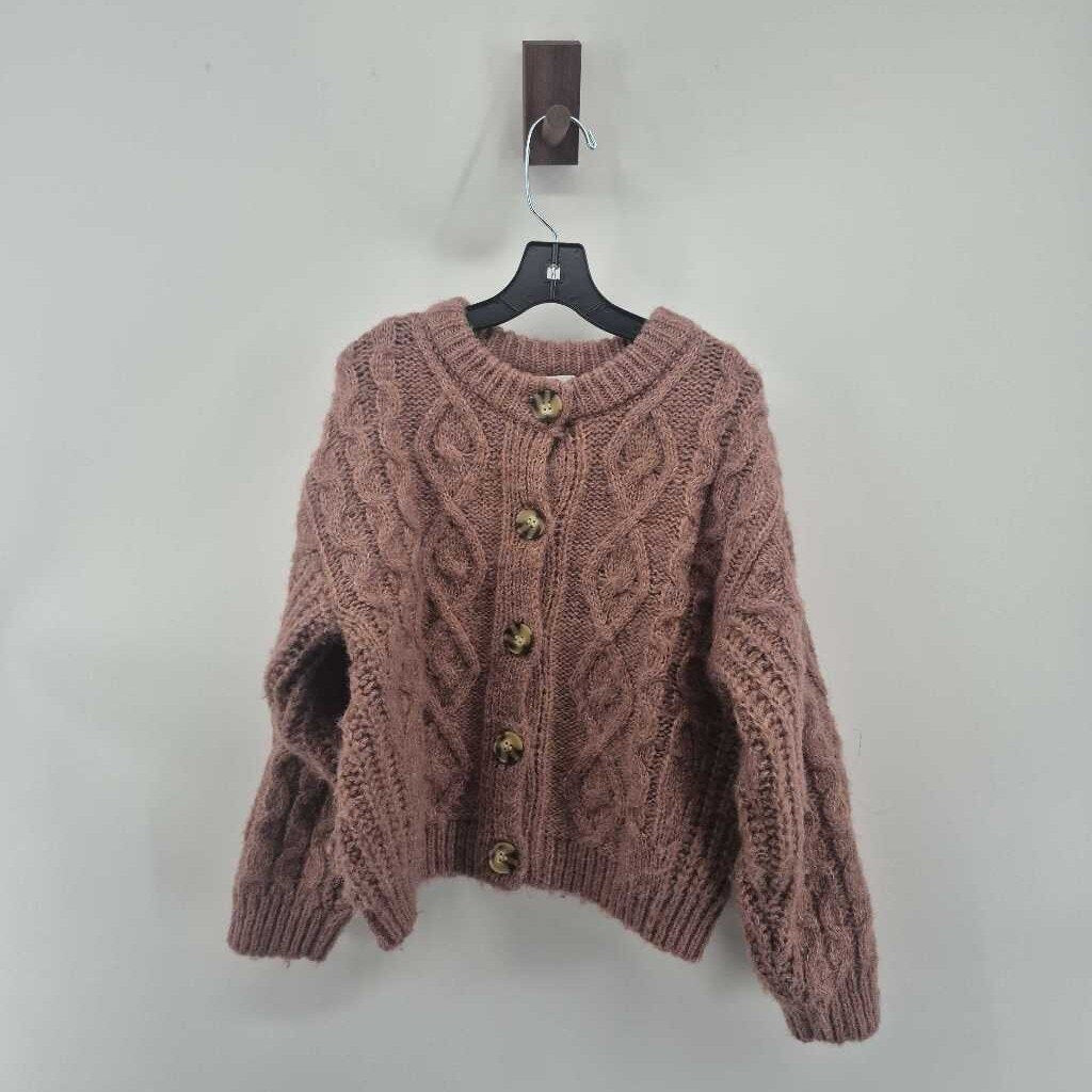 Cable knit cardigan