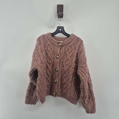 Cable knit cardigan