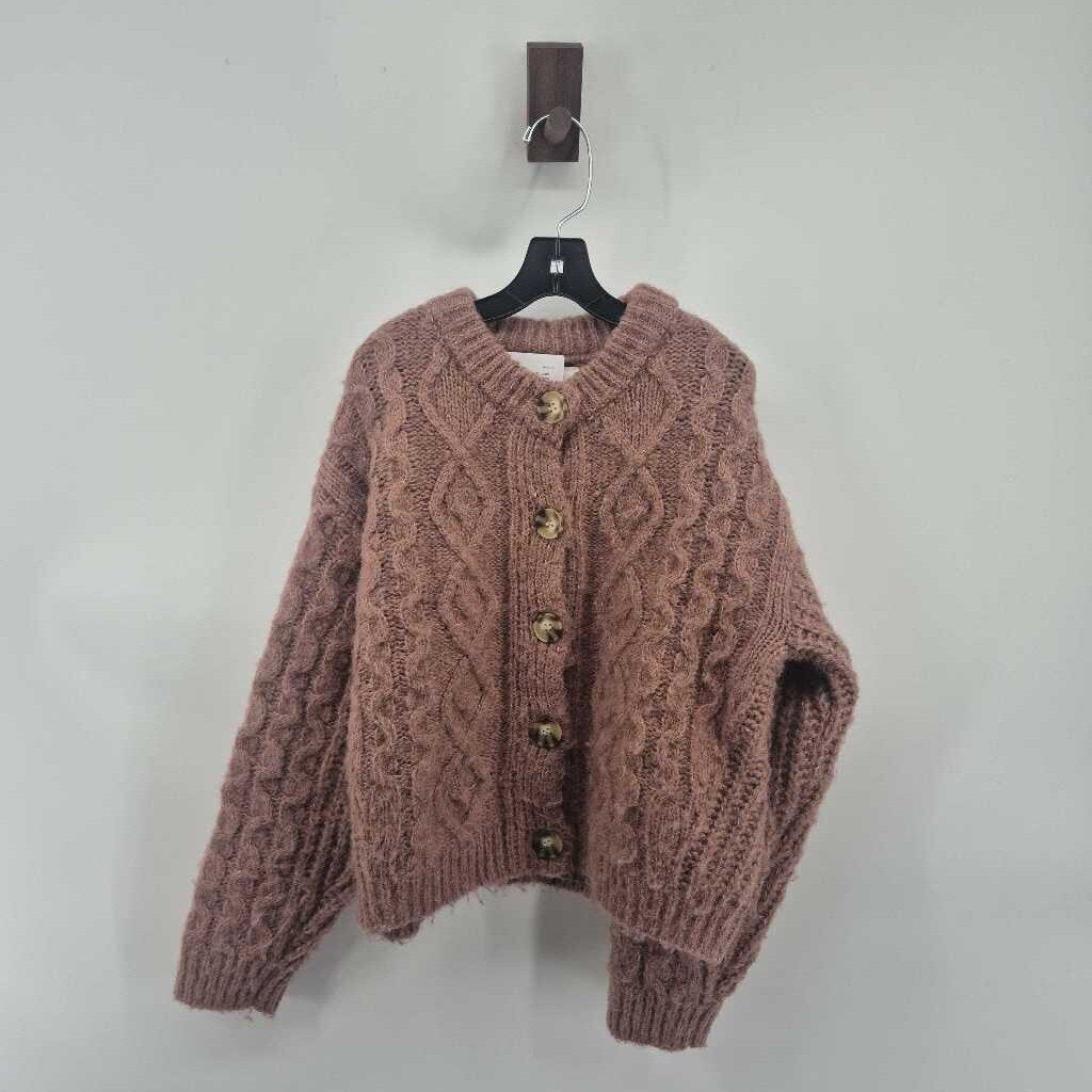 Cable knit cardigan