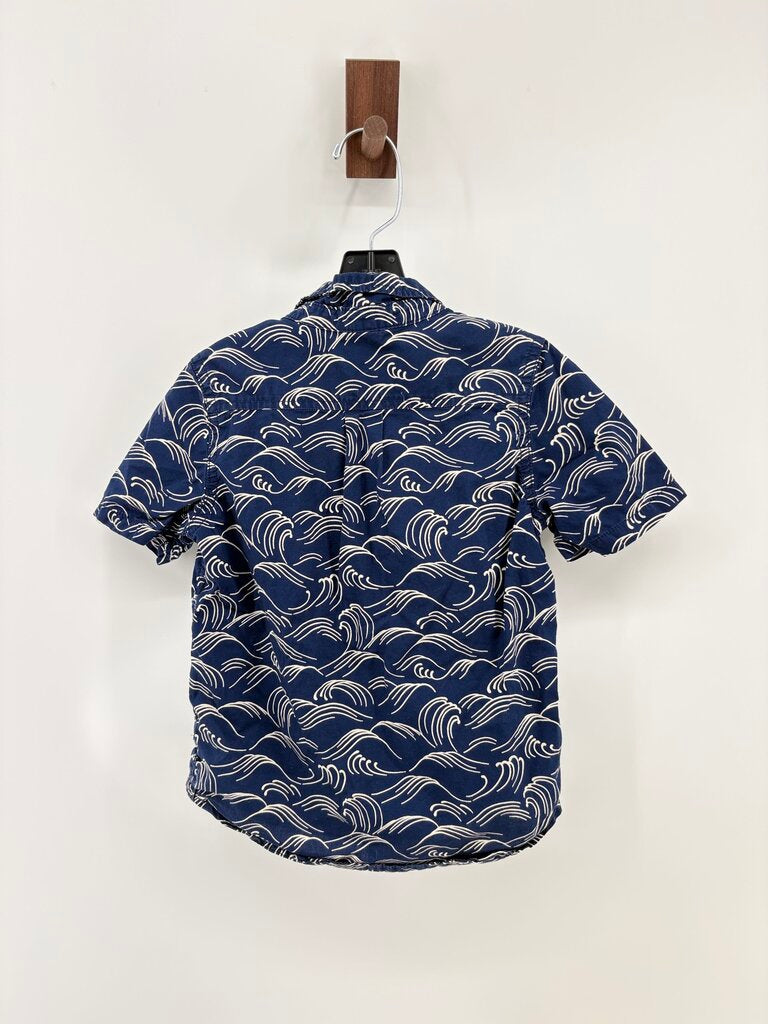 Wave Pattern Button Down