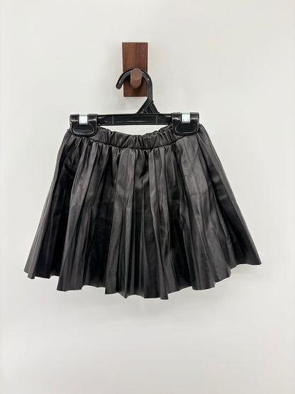 leather tulip skirt