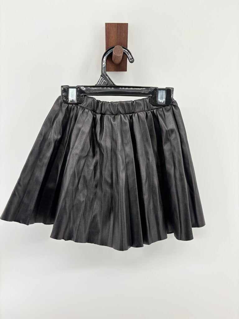 leather tulip skirt