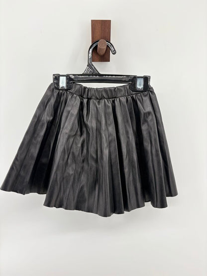 leather tulip skirt