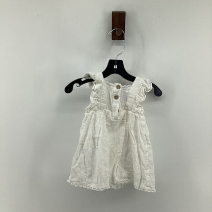 Embroidered babydoll dress with built in bodysuit