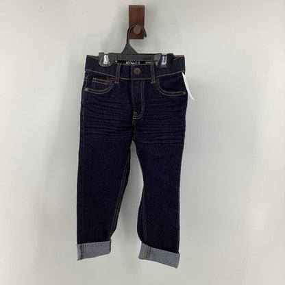Tags on, denim
