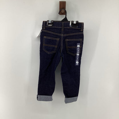 Tags on, denim
