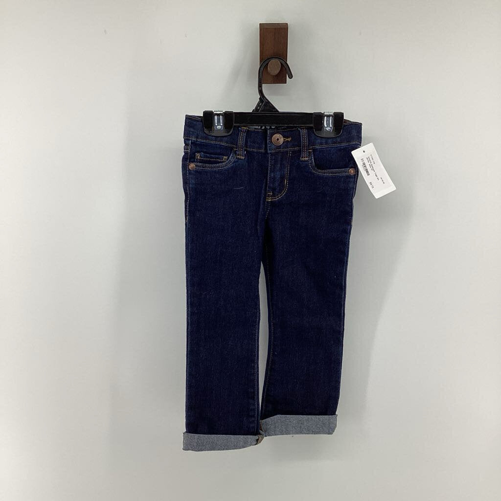 Tags on, denim