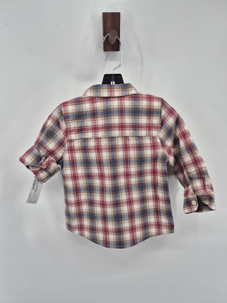 Tags on, plaid