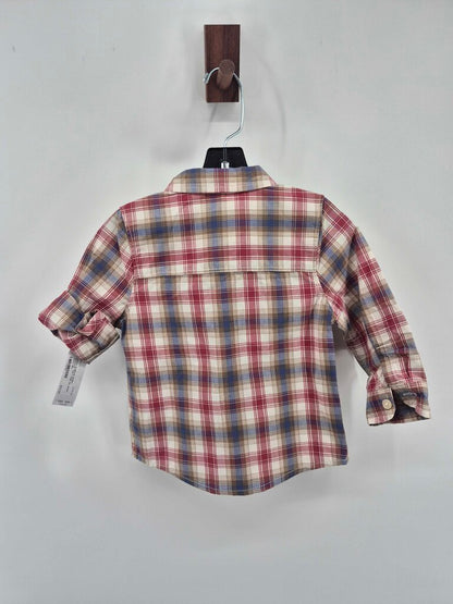 Tags on, plaid