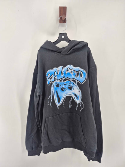 Tags on, hoodie