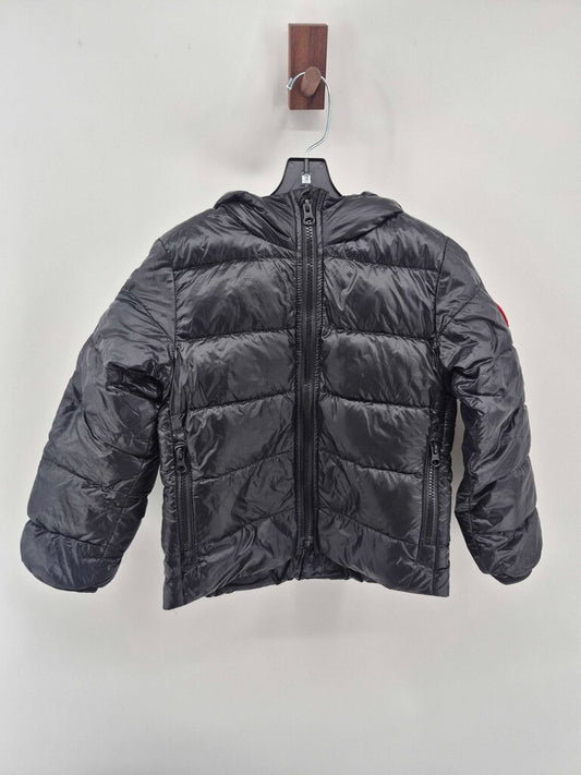 Down hooded jacket