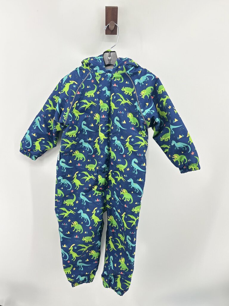 dinosaur fleece lined rain suit