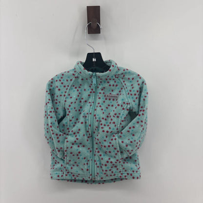 Polka Dot Fleece Zip Up