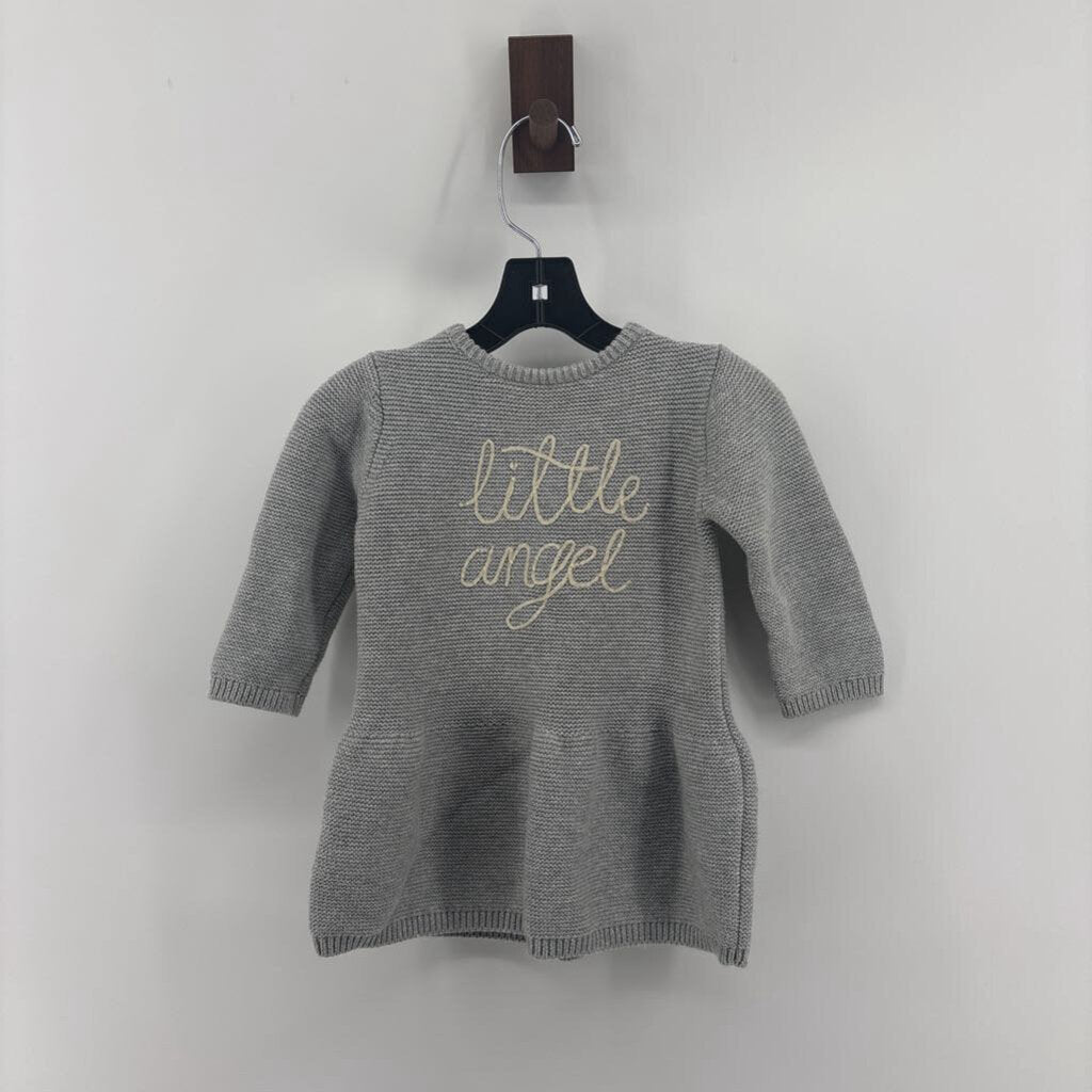 Knit. 'Little Angel' wings on back