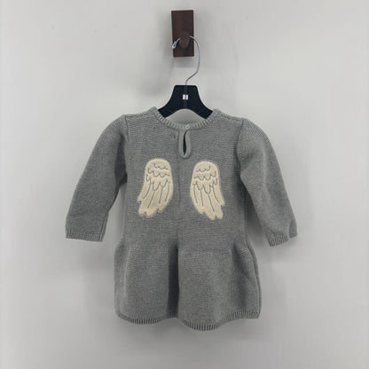 Knit. 'Little Angel' wings on back