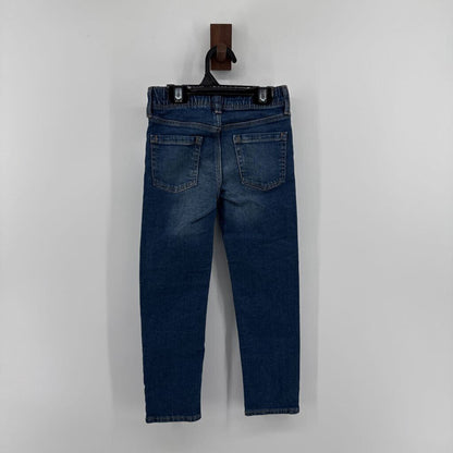 Tags on, denim