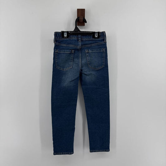 Tags on, denim