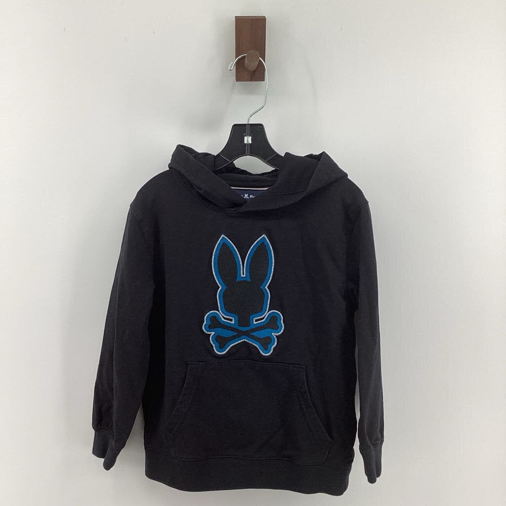 Blue/black logo hoodie