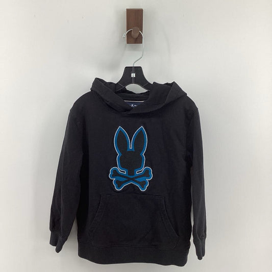 Blue/black logo hoodie