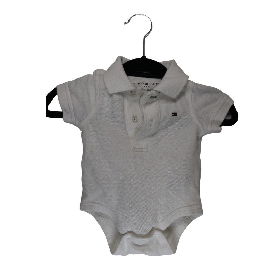 Tommy Hilfiger White Polo (3-6M)