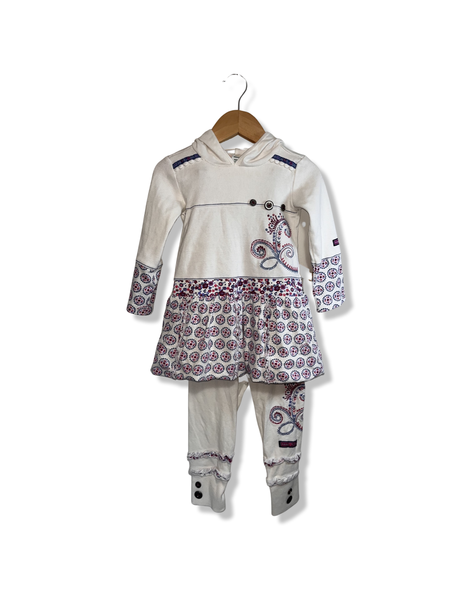 Naartjie Kids Hooded White Outfit (18-24M)