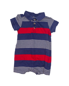 Hatley Blue and Red Romper (6-9M)