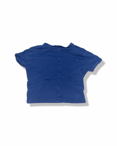 Zara Baby Blue Shirt with Grey Pocket (3-6M)