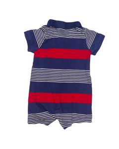 Hatley Blue and Red Romper (6-9M)