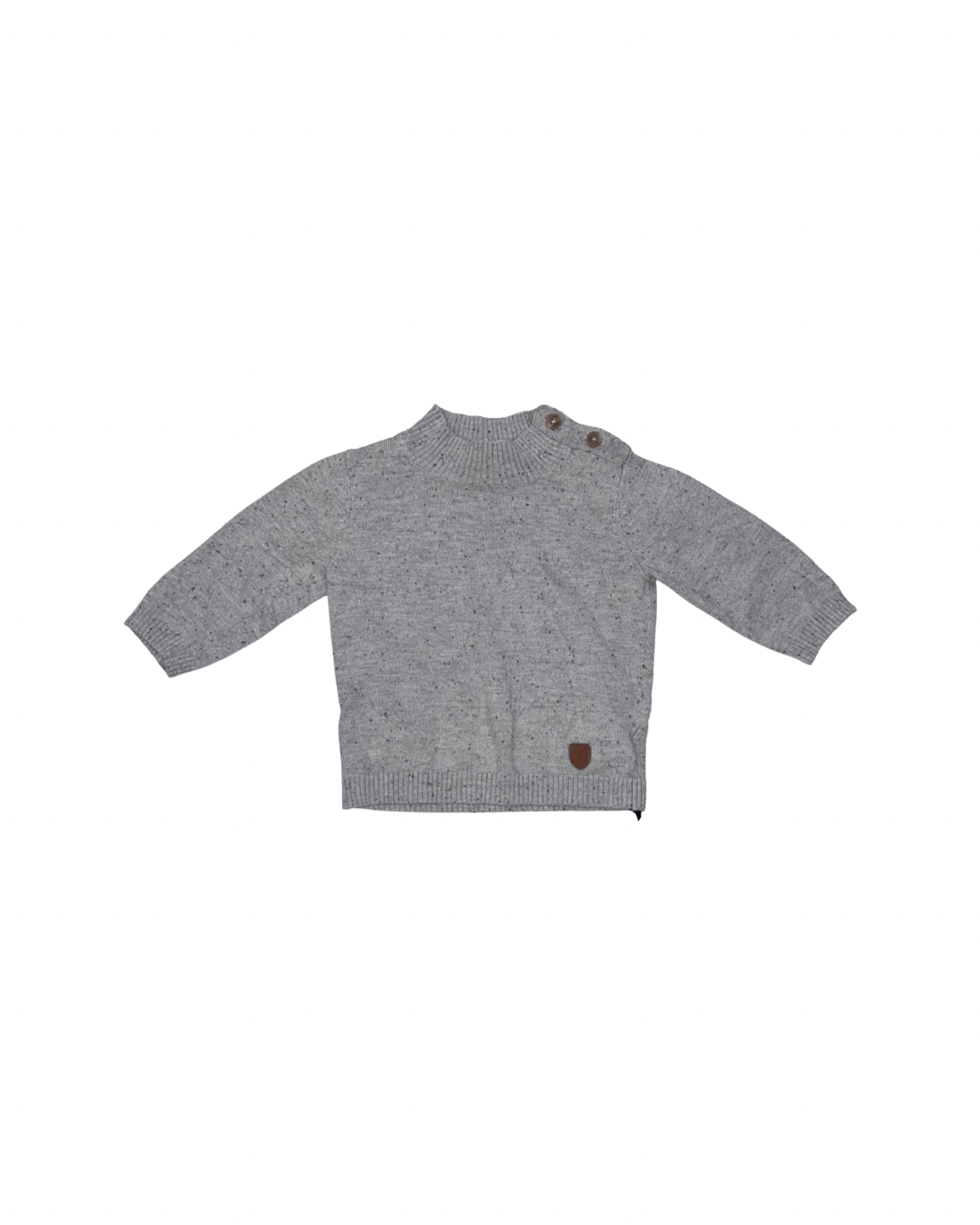 H&M Grey Sweater with Brown Patch (4-6M)