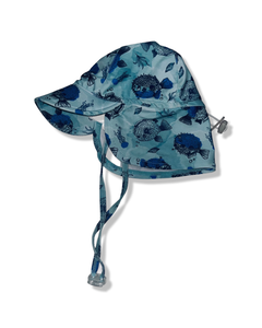 Dozer Blue Fish Beach Hat (0-12M)