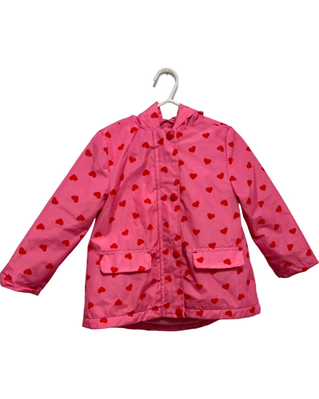 Pink Heart Rain Jacket (18-24M)