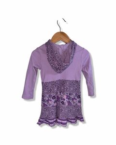 Naartjie Kids Purple Hooded Dress (18-24M)