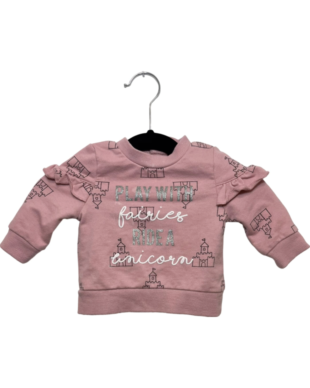 Play with Fairies, Ride a Unicorn sweater (3M)