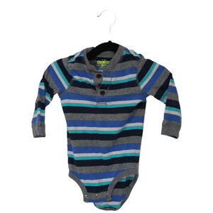 Stripped Long Sleeve Bodysuit (18M)