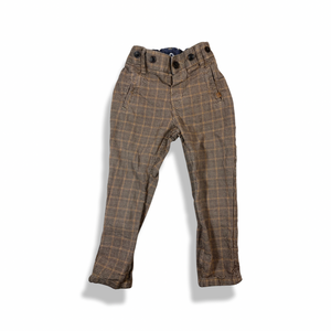 H&M Brown Plaid Pants (12-18M)