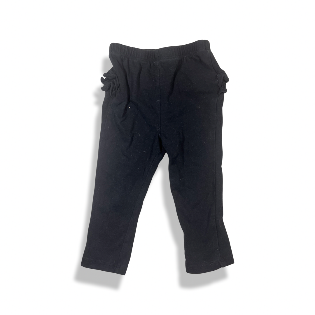 Black Pants with Frills (18-24M)