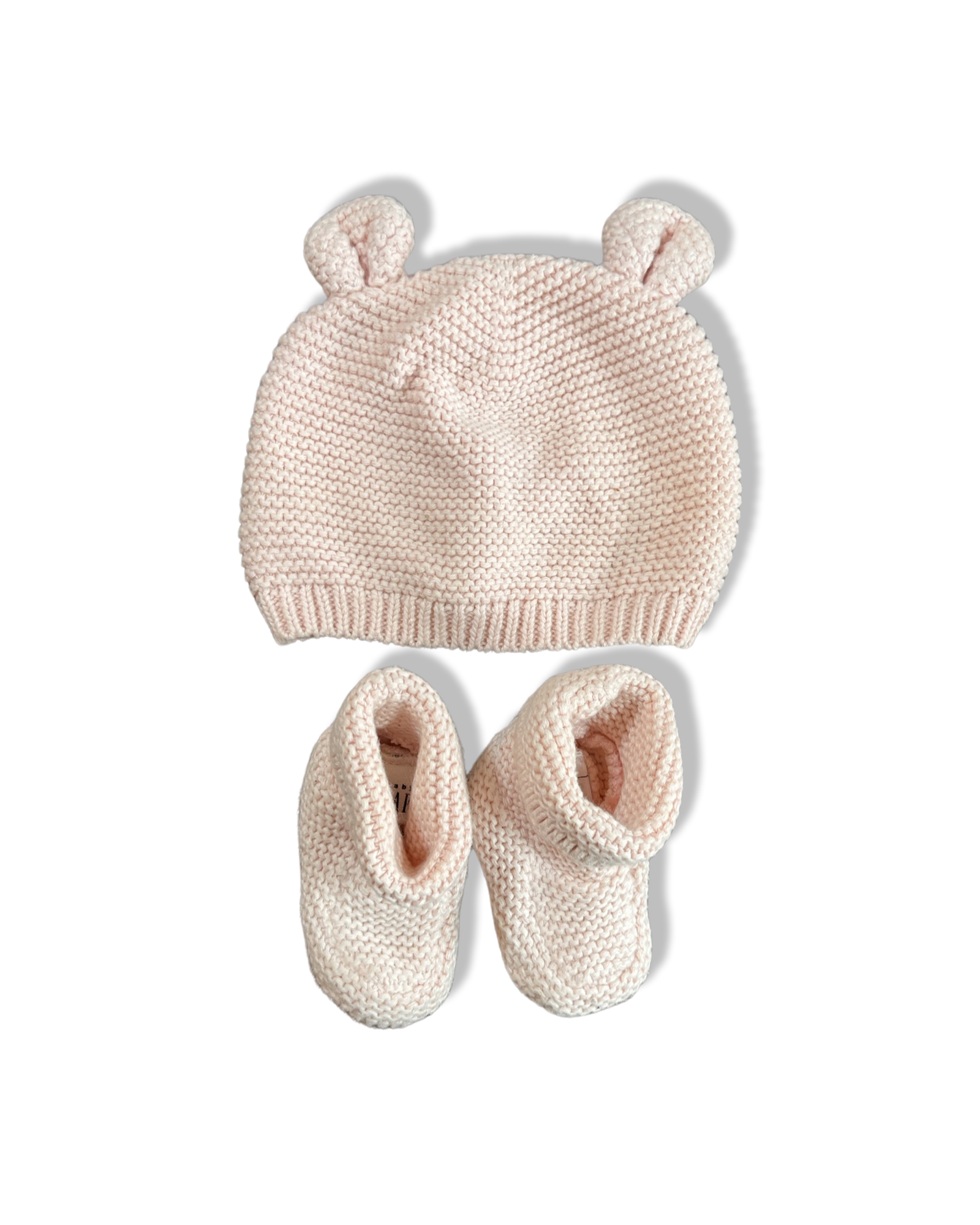 Baby Gap Pink Hat and Booties (Up to 7lbs)