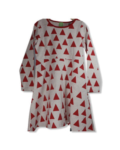 Peekaboo Beans Red Triangle Dress (6Y)